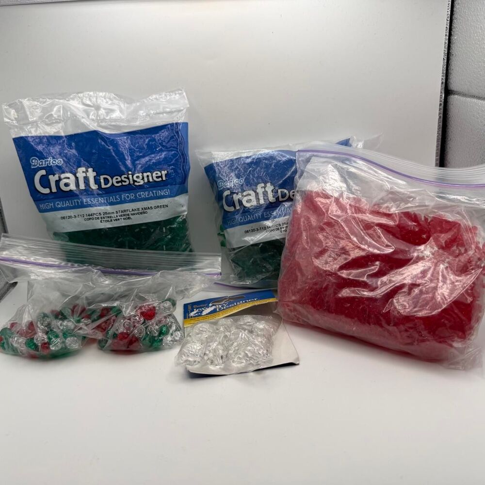 Christmas Craft Bundle- Bead Lot